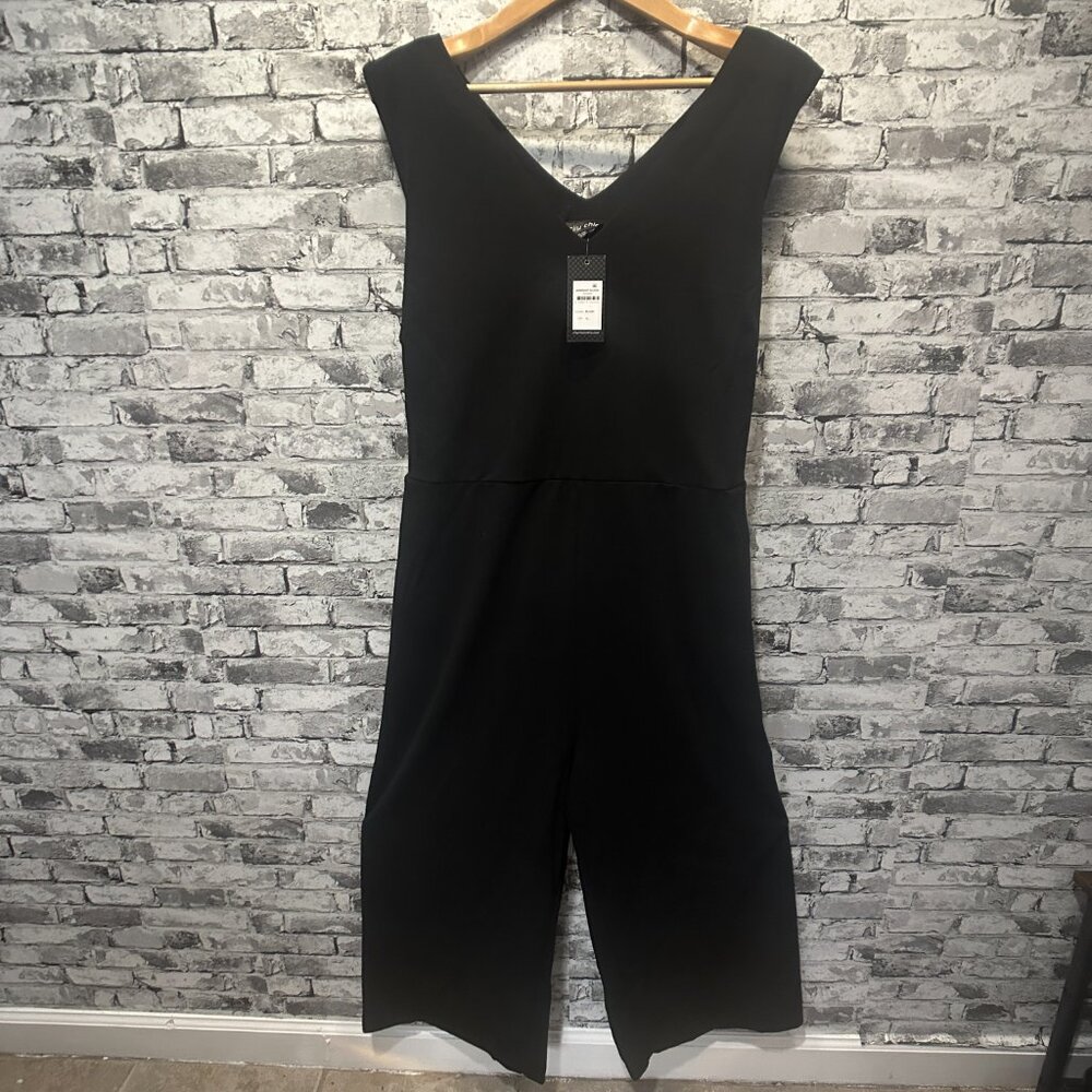 NWT City Chic Olivia Black Jumpsuit Size XL/22